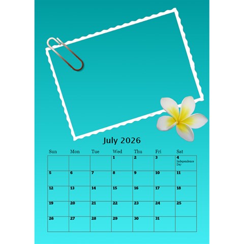 My Postcard Desktop Calendar By Deborah Jul 2026