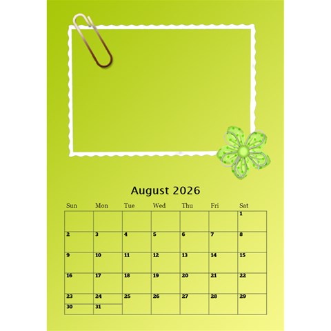 My Postcard Desktop Calendar By Deborah Aug 2026