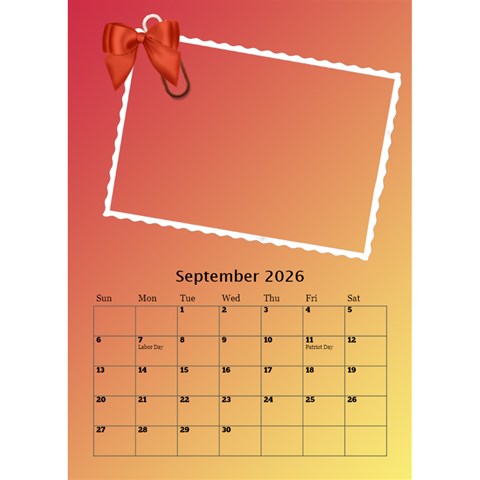 My Postcard Desktop Calendar By Deborah Sep 2026