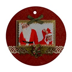 Round Ornament (Two Sides): Christmas1