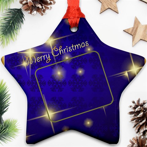 Merry Christmas Blue Star (2 Sided) By Deborah Back