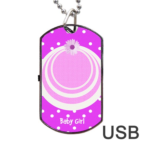 My Baby Girl Dogtag Usb By Daniela Front
