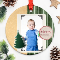 christmas - Round Ornament (Two Sides) christmas - Round Ornament (Two Sides)