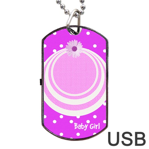 My Baby Girl Dogtag Usb By Daniela Front