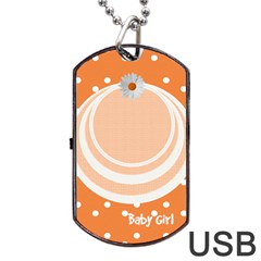 My Baby Girl Orange Dogtag Usb 1s