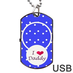 Love Daddy dogtag usb 1s - Dog Tag USB Flash (One Side)