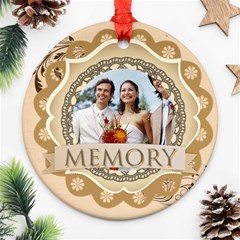 memory - Round Ornament (Two Sides)