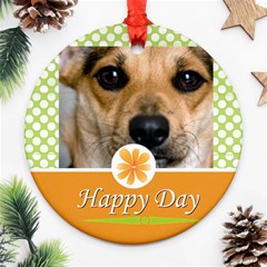 happy day - Round Ornament (Two Sides) happy day - Round Ornament (Two Sides)