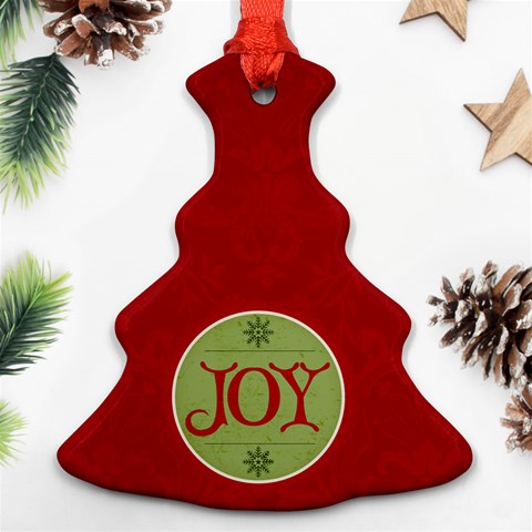 Red Joy Ornament By Jen Back