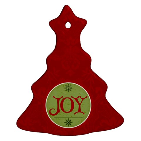 Red Joy Ornament By Jen Back