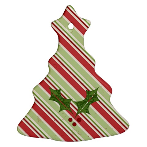 Striped Mistletoe Ornament By Jen Back