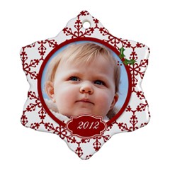 Snowflake snowflakes ornament - Snowflake Ornament (Two Sides)