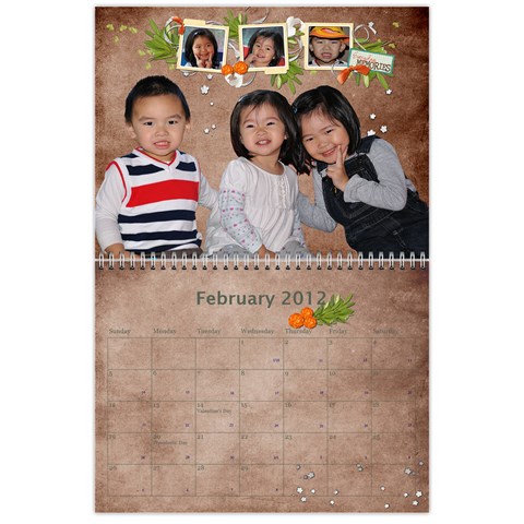 2012 Calendar Feb 2012