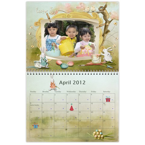 2012 Calendar Apr 2012