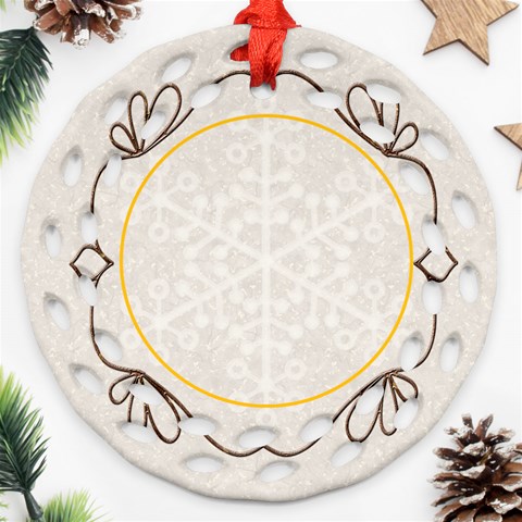 Merry Christmas 2011 Double Sided Filigree Ornament By Catvinnat Back