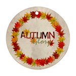 Autumn Glory Round double sided ornament - Round Ornament (Two Sides)