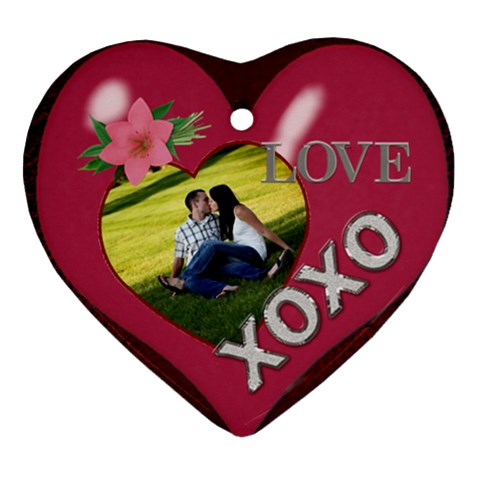 Love Heart Ornament (2 Sides) By Lil Back