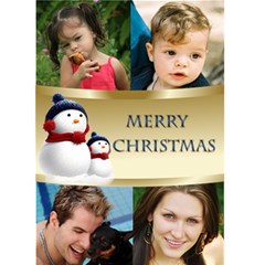 Four Photo Snowmen Christmas Card (5x7) - Greeting Card 5 x 7 Four Photo Snowmen Christmas Card (5x7) - Greeting Card 5 x 7