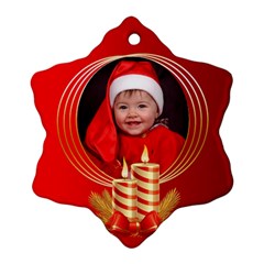 Candle Snowflake - Ornament (Snowflake) Candle Snowflake - Ornament (Snowflake)
