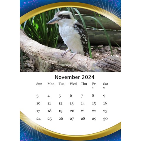 Desktop Calendar With Class In Blue (6x8 5) By Deborah Nov 2024