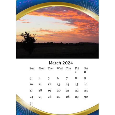 Desktop Calendar With Class In Blue (6x8 5) By Deborah Mar 2024