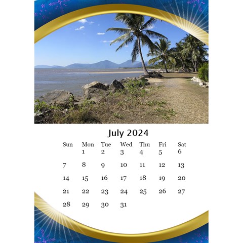 Desktop Calendar With Class In Blue (6x8 5) By Deborah Jul 2024