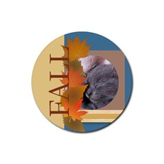 fall - Rubber Coaster (Round)