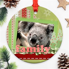 family - Round Ornament (Two Sides)