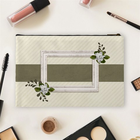 Large Cosmetic Bag: Love3 By Jennyl Back