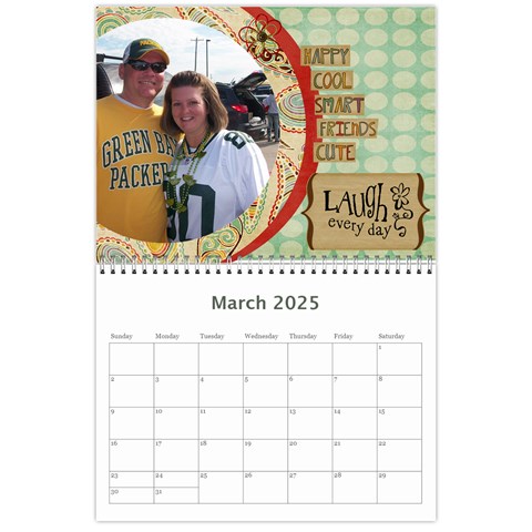 Everyday Calendar By Lana Laflen Mar 2025