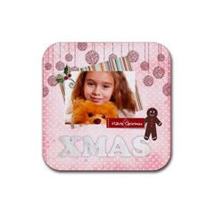 christmas - Rubber Coaster (Square)