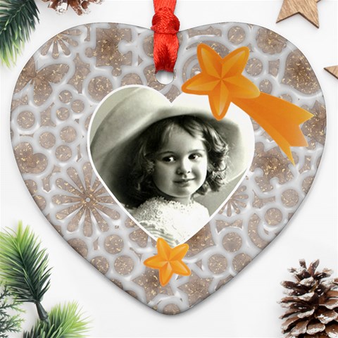 Sugar Iced Heart Double Sided Ornament By Catvinnat Back