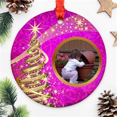 My Little Pink Princess Round Ornament (2 Sided) - Round Ornament (Two Sides) My Little Pink Princess Round Ornament (2 Sided) - Round Ornament (Two Sides)
