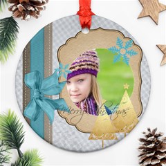 xmas - Round Ornament (Two Sides)