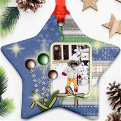 ornament - merry christmas 4 - Ornament (Star)