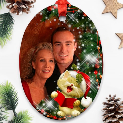 Sing Merry Christmas (2 Sided) Ornament By Deborah Back