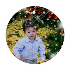 Christmas Joy Ornament (2 sided) - Round Ornament (Two Sides) Christmas Joy Ornament (2 sided) - Round Ornament (Two Sides)