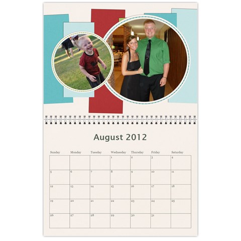 Gift Calendar 2012 By Kristi Aug 2012