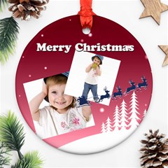 christmas - Round Ornament (Two Sides)