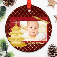 christmas - Round Ornament (Two Sides)