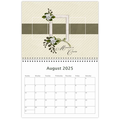 Calendar 11 X 8 5 (12 Aug 2025