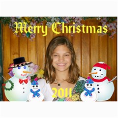 snowman family Christmas Card - 5 x 7 Photo Cards snowman family Christmas Card - 5 x 7 Photo Cards