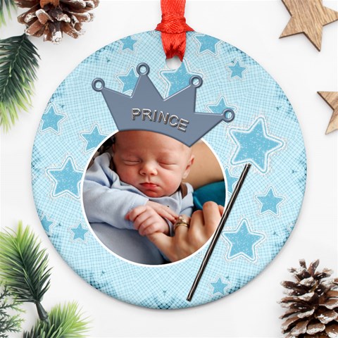 Little Prince Round Ornament (2 Sides) By Lil Back