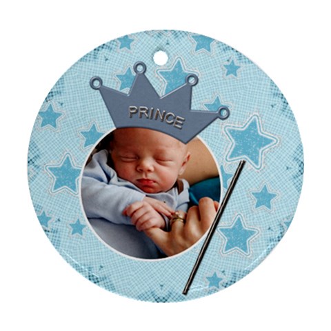 Little Prince Round Ornament (2 Sides) By Lil Back