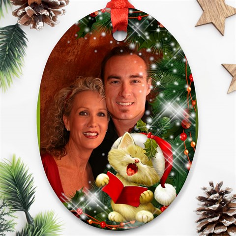 Sing Merry Christmas Ornament By Deborah Front