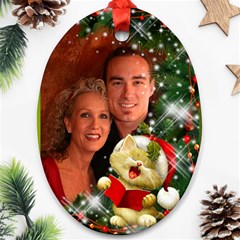 Sing Merry christmas Ornament - Ornament (Oval)