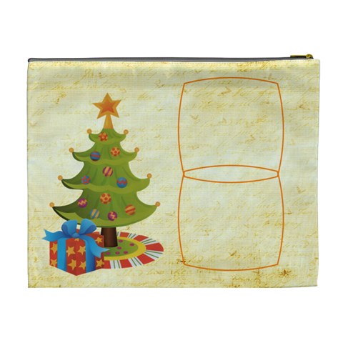 Jolly Santa Extra Large Cosmetic Bag By Catvinnat Back