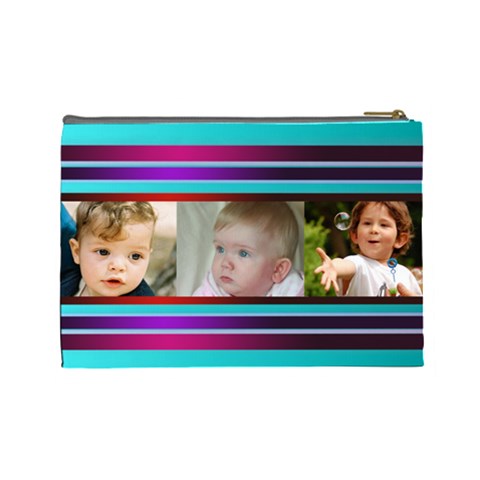Pretty Stipes Large Cosmetic Bag (6 Photos) 2 By Deborah Back