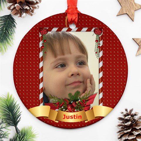 Christmas Ornament Oval (2 Sided) By Deborah Back
