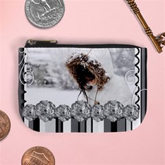 mini coin purse - black